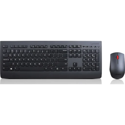 Kit Teclado Mouse Inalámbrico Lenovo 1600 DPI Recep USB 2.4 GHz Español Negro