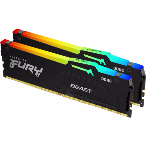 Memoria RAM 32GB (2*16GB) DDR5 6000MHz  DIMM CL30 Non-ECC 1.4v 288p FuryBeastRGB