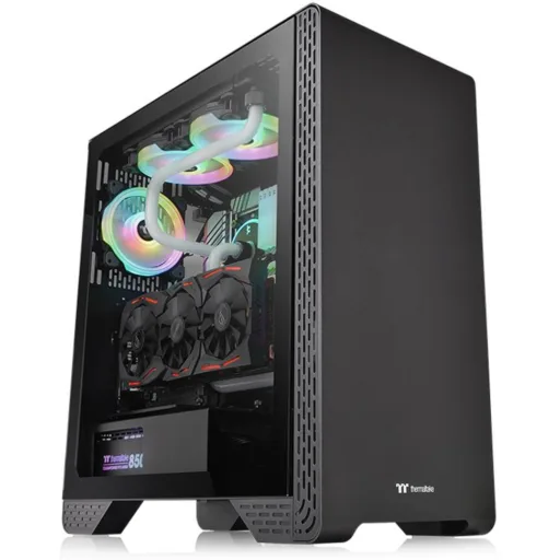 Imagen 0 de Gabinete Gamer S300 Vidrio Templado ATX Micro ATX Mini ITX MidTower Sin Fuente