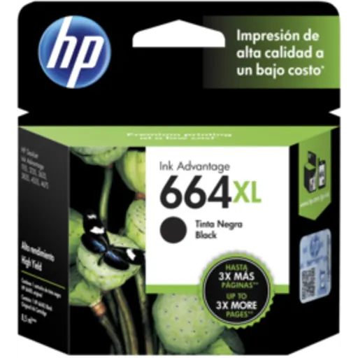 Imagen 4 de Cartridge HP 664XL Negro para Impr Deskjet IA 1115/2135/3635, 480 Pági. 8.5ml 
