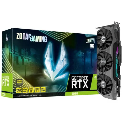 Imagen 0 de Zotac GAMING GeForce RTX 3080 Trinity OC LHR 12GB [ZT-A30820J-10PLHR]