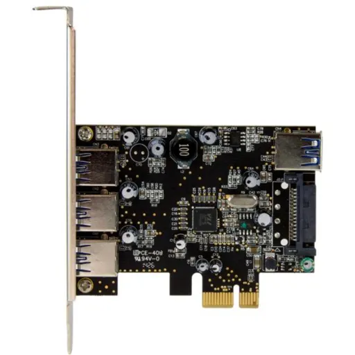 Imagen 1 de Tarjeta StarTech, PCIe x1 con 4 Puertos USB 3.0, 3 externos 1 interno 
