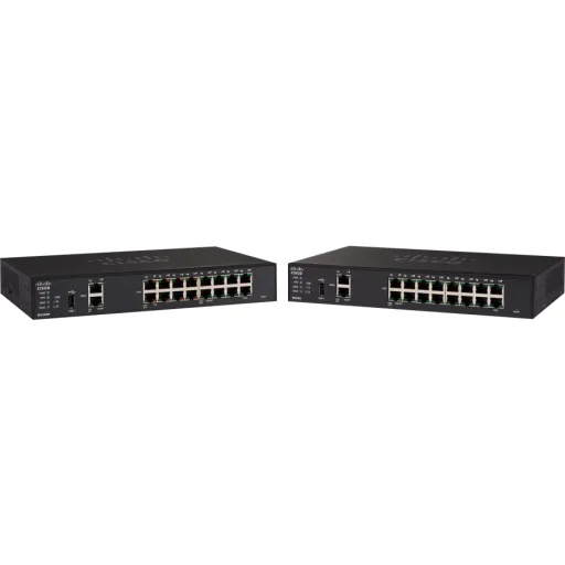 Imagen 2 de Router Cisco Small Bussiness RV345 VPN Dual WAN GE 16*RJ-45 2*WAN Mont. en Rack