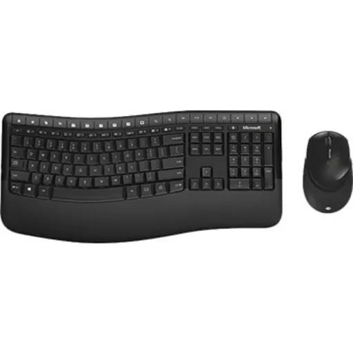 Imagen 1 de Kit Teclado Mouse Inalámbrico Microsoft Comfort Desktop 5050 Encr. AES USB Negro