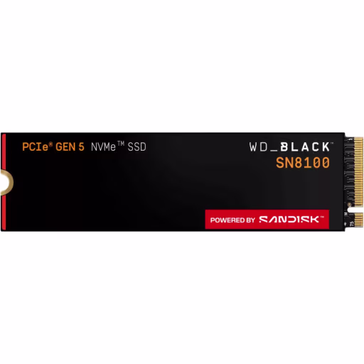Western Digital WD Black SN8100 - Internal hard drive - 2 TB - M.2 2280 - Solid state drive