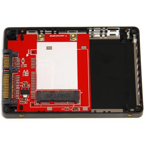 Imagen 2 de Cofre Adaptador Baía 2.5" SATA a SSD Mini SATA - StarTech SAT2MSAT25