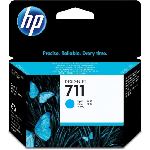 Cartridge HP 711 Cyan Tinta para Impresoras DesignJet T120 T130 T520, 29ml