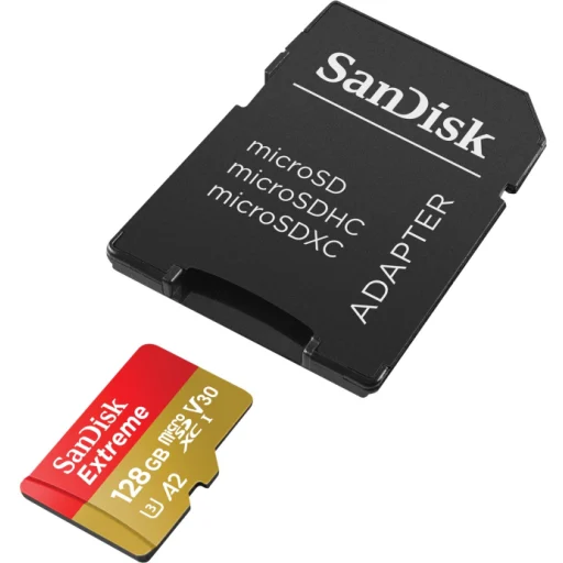 Imagen 3 de Memoria MicroSDXC 128GB SanDisk Extreme UHS-I Cl3(U3) Lec190MB/s Esc90MB/s c/Ada