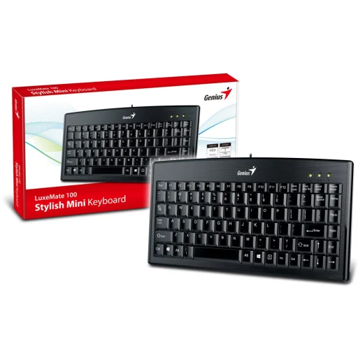 Imagen 0 de Teclado Alámbrico Genius LuxeMate 100 Mini KB Español Coenxión USB Color negro 