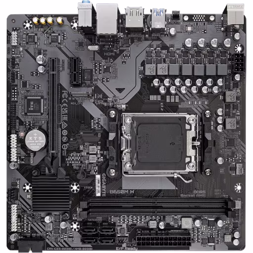 Imagen 3 de Tarjeta Madre Gigabyte B650M H Socket AMD AM5 2*DDR5  DP HDMI LAN mATX RGB