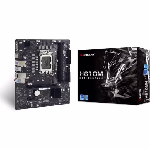 Imagen de Tarjeta Madre BIOSTAR H610MH v6.0 LGA1700 14°G 2*DDR4 1*M.2 HDMI VGA PS/2