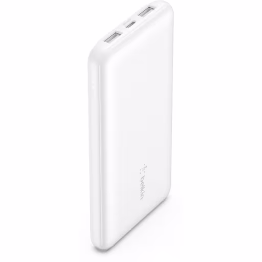 Bateria 10.000 mAh 2xUSB-A 1xUSB-C 15W Belkin blanco