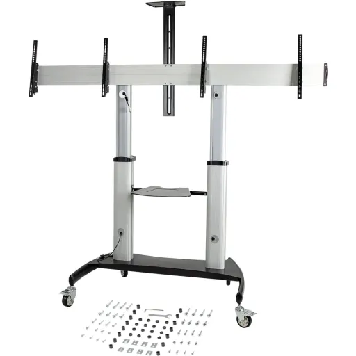 Imagen 8 de Soporte Pedestal c/Ruedas para TV Dual 37" A 60" hasta 50Kg VESA 600*400