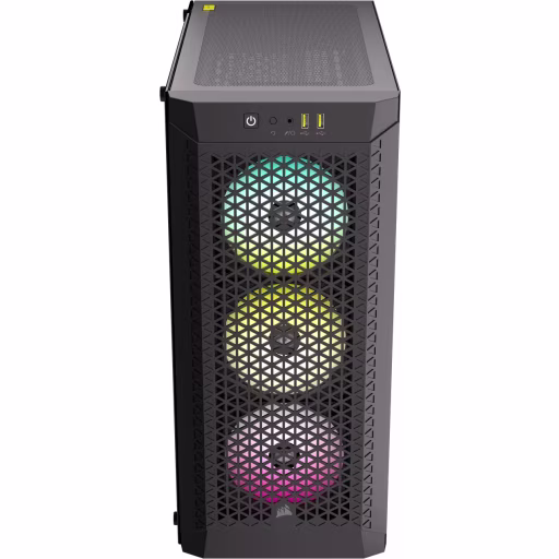 Imagen 4 de Gabinete Corsair 480T RGB 2*USB3.0 Vidrio Templado Filtro polvo ATX Negro