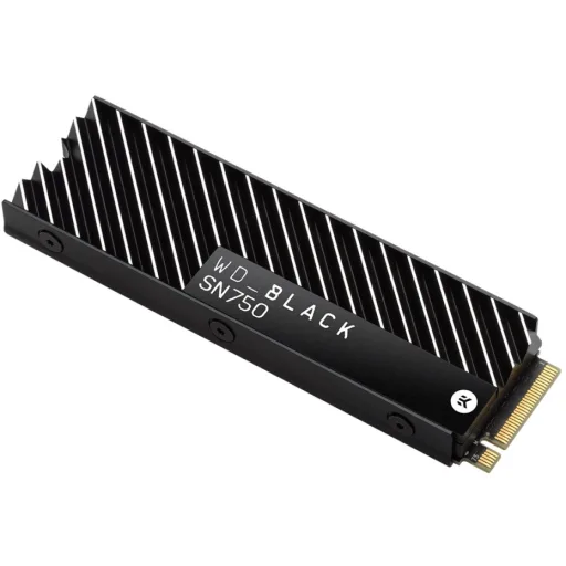 Imagen 2 de WD Black SN750 NVMe SSD WDS500G3XHC - SSD - 500 GB - interno - M.2 2280 - PCIe 3.0 x4 (NVMe) - difusor de calor integrado