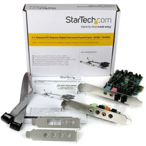 Imagen 5 de Tarjeta de Sonido StarTech PCI Express x1 a  7.1 Channel, Out S/PDIF, in CD/AUX