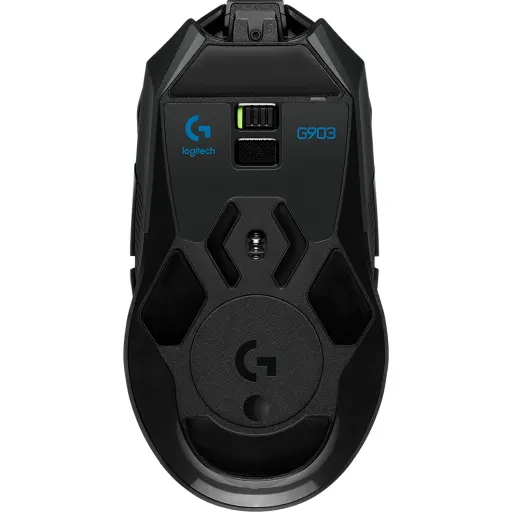 Imagen 2 de Logitech mouse gaming G903 inalambrico lightspeed black-blue