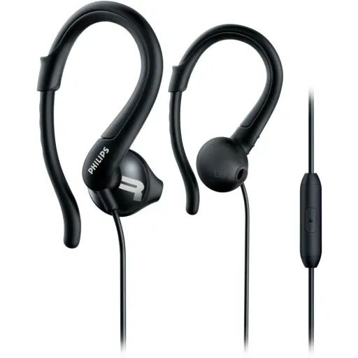 Imagen 0 de Philips SHQ1255 ActionFit Sport Headphones With Mic - Black (SHQ1255TBK/27)