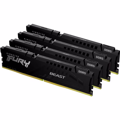 Memoria RAM 64GB(4*16GB) DDR5 6000Mhz DIMM CL40 288p 1.35V Kingston Fury Beast 