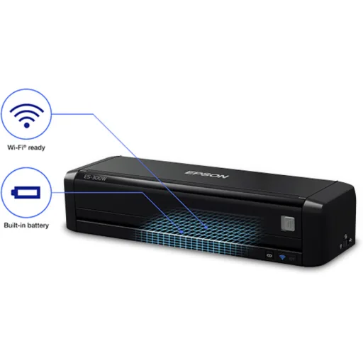 Imagen 5 de Escáner de Escritorio Portátil Epson WorkForce ES-300W 600dpi WiFi USB ADF