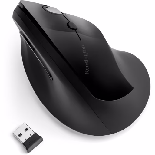 Imagen 2 de Mouse Ergonómico Vertical Inalámbrico Kensington ProFit 6 Btns 1600dpi USB Negro