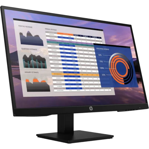 Imagen 2 de HP P27h G4 - Monitor LED - 27" - 1920 x 1080 Full HD (1080p) @ 60 Hz - IPS - 250 cd/m² - 1000:1 - 5 ms - HDMI, VGA, DisplayPort - altavoces - negro