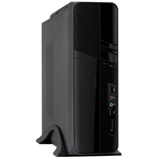Imagen 0 de Gabinete Slim Clio s605 ITX Perfil bajo 2*USB 2.0 mATX/ITX Color Negro Fte 500W