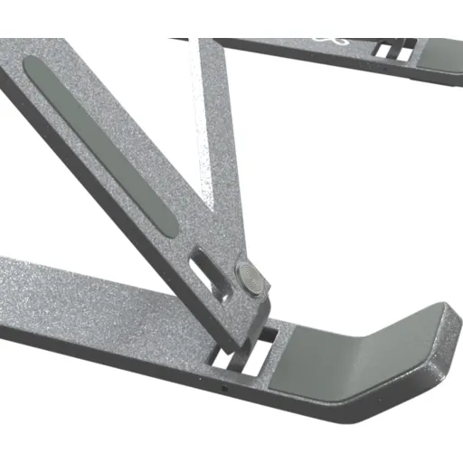 Imagen 3 de Soporte para Notebook Material Aluminio Equipos Hasta 15.6" Plegable - Klipx
