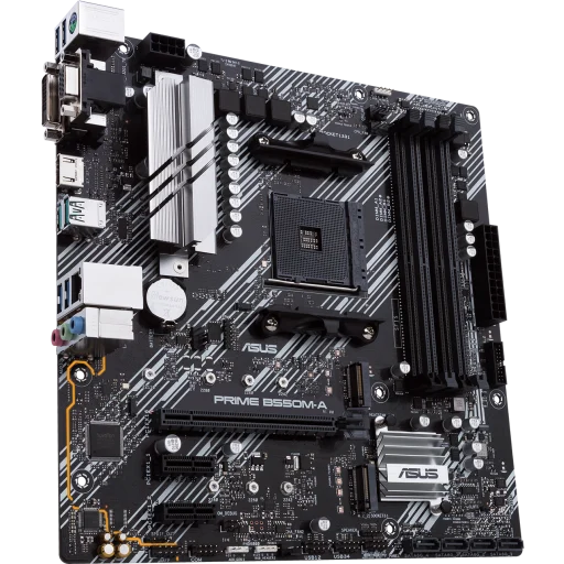 Imagen 4 de Tarjeta Madre Asus PRIME B550M-A/CSM AMD AM4 4*DDR4 LAN 2*M.2 DVI HDMI VGA mATX