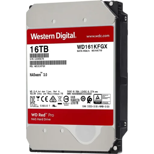 Imagen 3 de Disco Duro Western Digital Red Pro 16TB 3.5" 7200RPM SATA III 512MB /para NAS