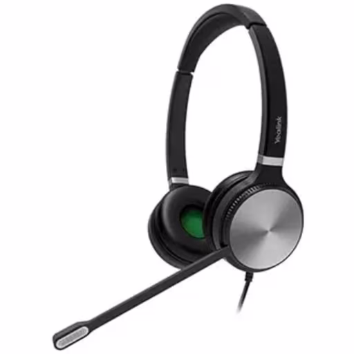 image of a Audífonos Alámbrico Tealink binaural conector RJ9 y QD, cancelacion de ruido