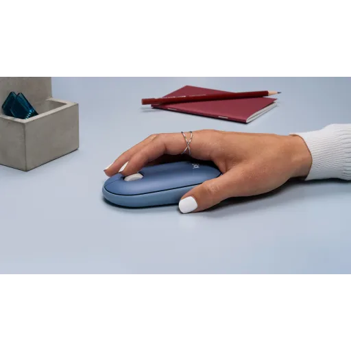 Imagen 9 de Logitech M350 Pebble Wireless Mouse-Lavender
