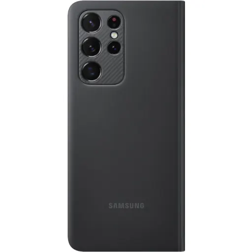 Imagen 3 de Samsung carcasa smart clear view cover negro galaxyS21 ultra
