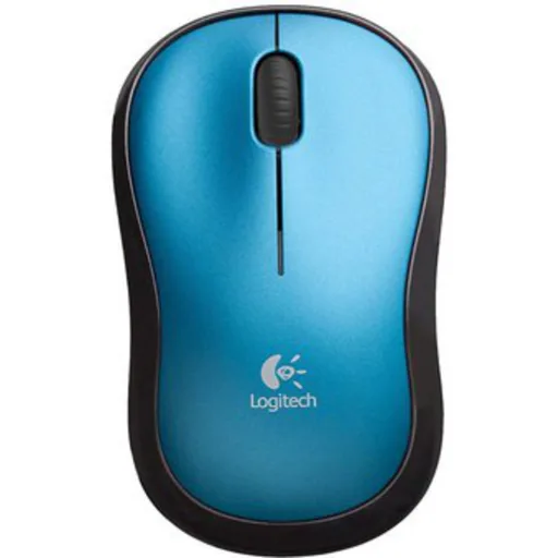 Mouse Inalámbrico Logitech M185 Óptico 1000dpi Recp. USB color Azul