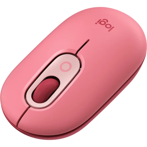 Imagen 2 de Mouse Inalámbrico Logitech POP Mouse Emoji Rose Óptico 4000DPI 4 Btns Bluetooth