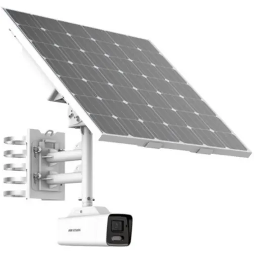 Imagen 0 de Kit Cámara Bullet + Panel Solar Hikvision, 4MP VF 2.8-12mm WDR, Bateria 4G IP66