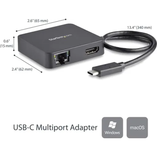 Imagen 5 de Docking Station StarTech USB-C a HDMI USB-A3.0/USB-C3.0 LAN, 4K 10/100/1000MBs