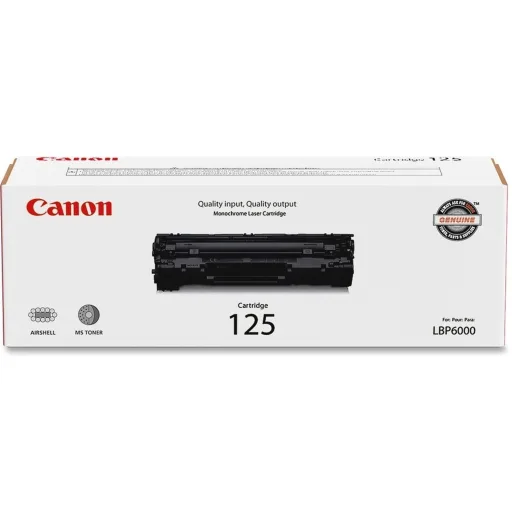 Imagen 0 de Toner Canon 125 Negro para Imp LBP6000/6300dn/6030W/6650dn/MF3010, 1600 Páginas