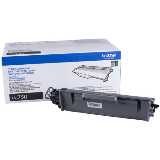 Imagen 3 de Toner Brother TN750 Negro para Impr Laser HL-5470DW/6180DW/8110DN, 8000 Pág    