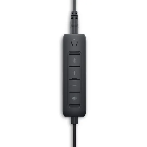 Imagen 3 de Audífonos Dell WH1022 Alámbricos USB con Micrófono cable 1.5Mt Negro