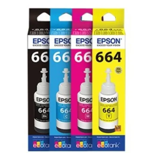 Imagen 1 de Botella de Tinta Epson T664420-AL Amarillo p/Imp L200/L110/L210/L355, 6500Pág70m