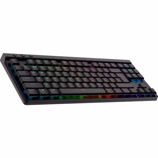 Imagen 1 de Teclado Gamer Inalámbrico Logitech G515 Lightspeed TKL (EN) Swtch táctil RGB Neg