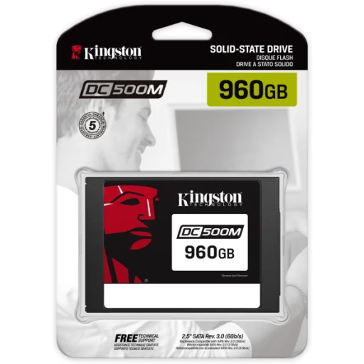 Imagen 2 de Unidad SSD Kingston DC500M 960GB 2.5" 7mm SATA 3 6GB/s Lect555MB/sEsc520MB/s