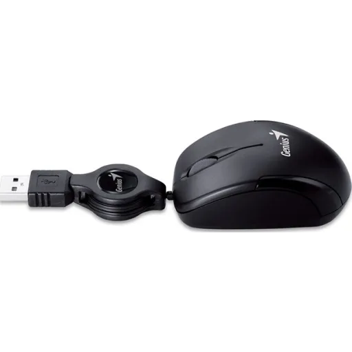 Imagen 7 de Mini Mouse Alámbrico Genius Traveler V2 Óptico 1000dpi 3 Btns Retractil USB Negr