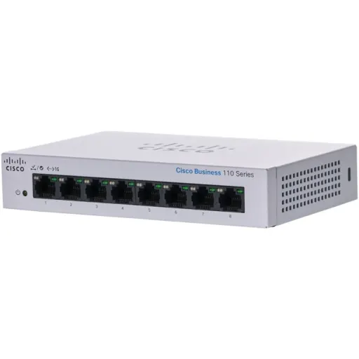Imagen 1 de Switch Cisco CBS110 Gigabit Ethernet Business 110, 8x10/100/1000Mbps 16Gbs NoAdm