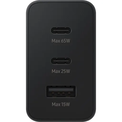 Imagen 4 de Adaptador de Carga Trio Samsung TA6530, 65W 2*USB-C + 1*USB-A Negro