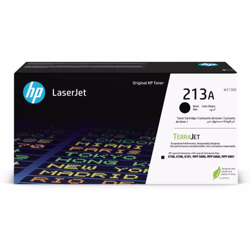 Toner HP 213A Negro para LaserJet Ent 5700 5800 6700 6701 6800 6801, 3500Páginas