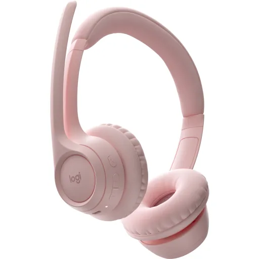 Imagen 3 de Audífonos Inalámbricos Logitech Zone 300, Over-Ear Bluetooth ion litio Rosados