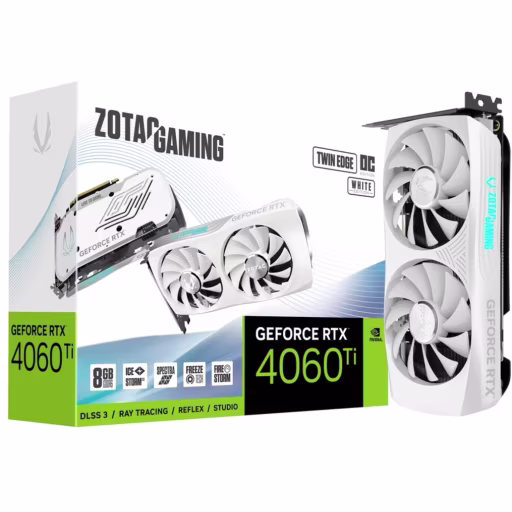 Imagen 0 de Zotac GeForce RTX 4060 Ti 8GB Twin Edge OC White Edition [ZT-D40610Q-10M]