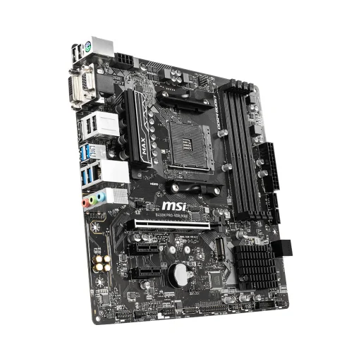 Imagen 3 de Tarjeta Madre MSI B450M PRO-VDH MAX AMD AM4 4*DDR4 M.2 DVI-D HDMI VGA PS2 USB3.2